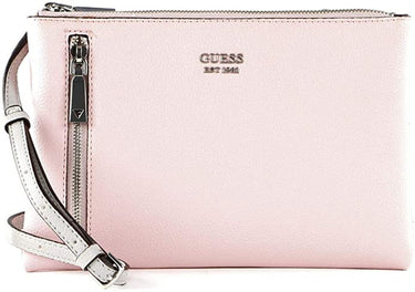 Guess Damen Tasche Double Zip Naya Crossbody mit doppeltem Reißverschluss BLUSH MULTI